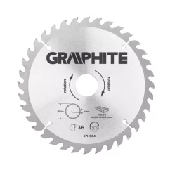Диск отрезной GRAPHITE 185 x 30 мм, 36 зубьев