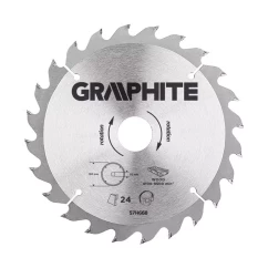 Диск відрізний GRAPHITE 190 x 30 мм, 24 зуби