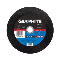 Диск отрезной по металлу GRAPHITE 300 x 3.0 x 32 мм, 41 A24-T-BF