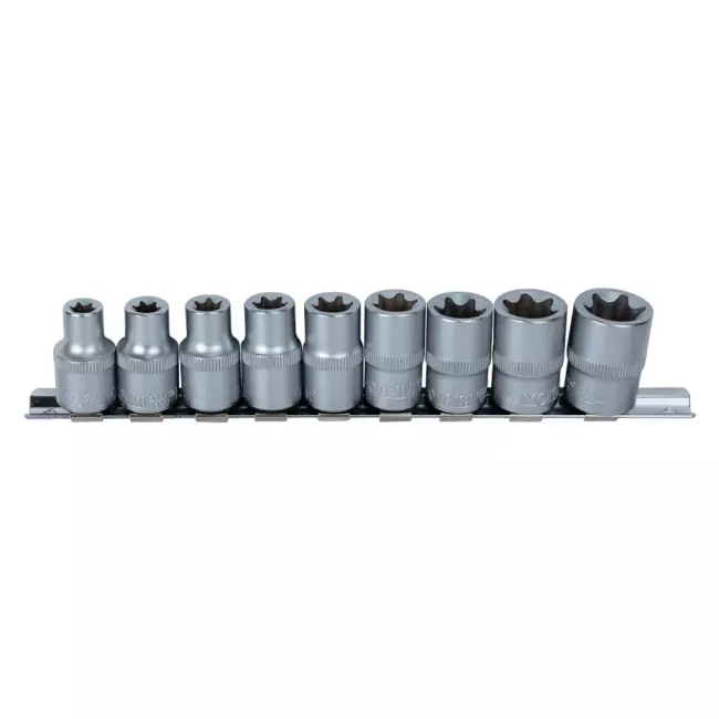 Набір насадок SIGMA Torx 1/2" 9 шт на планці CrV (6086961)