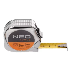 Рулетка NEO TOOLS, сталева стрічка 3 м x 16 мм