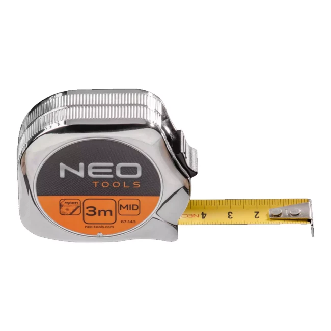 Рулетка NEO TOOLS, стальная лента 3 м x 16 мм (67-143)