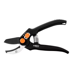 Секатор з ковадлом NEO TOOLS 185 мм, діапазон до 15 мм, регульований крок (15-201)