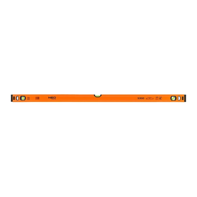 Уровень алюминиевый NEO TOOLS, спиртовой S 300, 3 флакона, 120 см (71-135) Уровень алюминиевый NEO TOOLS, спиртовой S 300, 3 флакона, 120 см (71-135)