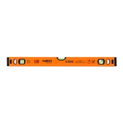 Уровень алюминиевый NEO TOOLS, спиртовой S 300, 3 флакона, 60 см