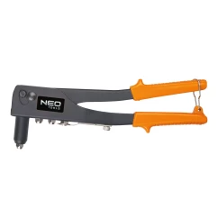 Заклепочник NEO TOOLS для стальных и алюминиевых заклепок 2,4/3,2/4,0/4,8 мм