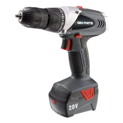 Дриль-шуруповерт акумуляторний GRAPHITE 2 x 20V, Li-Ion/1.5Aч, кейс