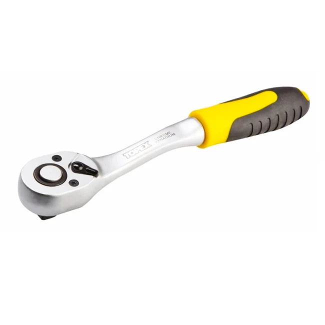 Ключ тріскачовий TOPEX, вигнутий 1/2", 255 мм (38D542)