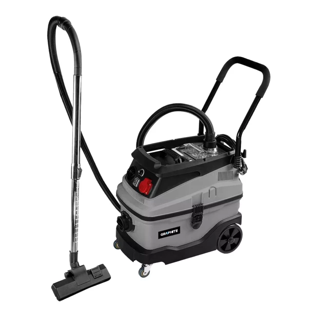 Промисловий пилосос GRAPHITE 1600 Вт, контейнер 30 л, фільтр для води (59G610)
