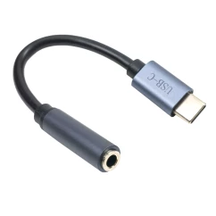 Адаптер Cabletime USB Type-C (M) AUX 3.5мм (F)