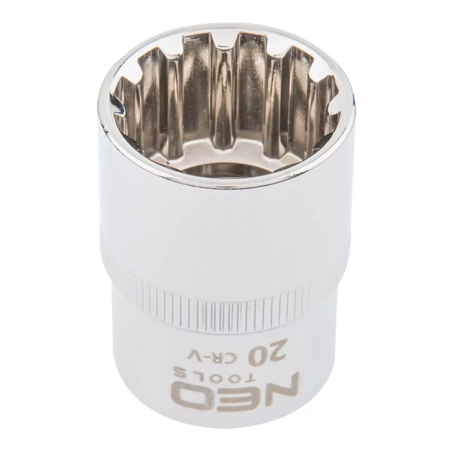 Головка сменная NEO TOOLS Spline 1/2" 20 мм (08-592) Головка сменная NEO TOOLS Spline 1/2" 20 мм (08-592)