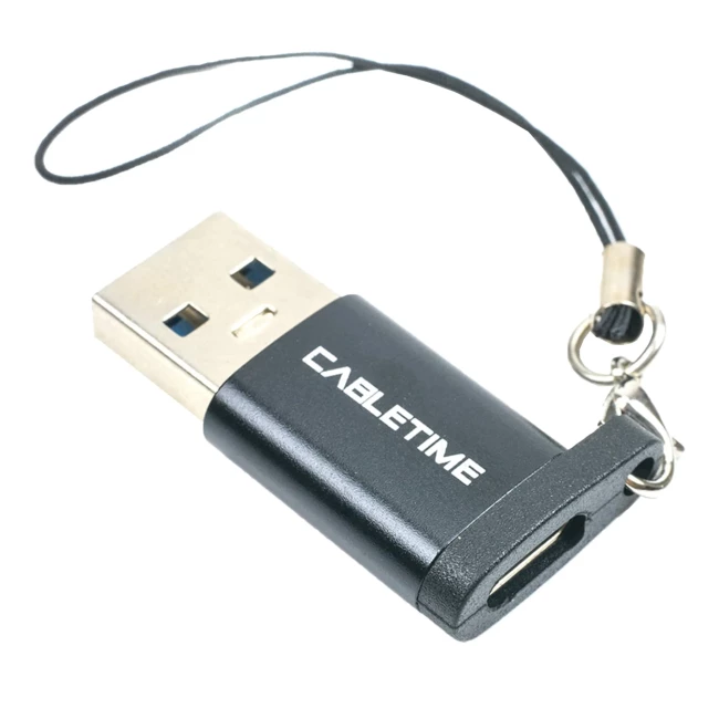 Переходник Cabletime OTG USB 3.0 Type-A(M) USB Type-C(F) (CA913701)