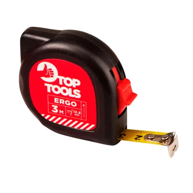 Рулетка Top Tools стальная лента 3 м x 12.5 мм (27C113)