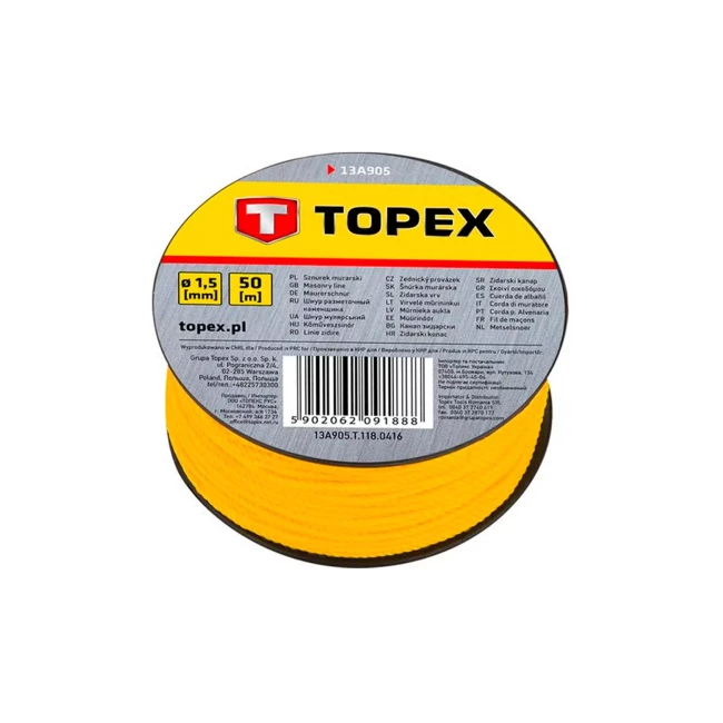 Шнур разметочный TOPEX 50 м (13A905) Шнур разметочный TOPEX 50 м (13A905)