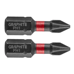 Біти GRAPHITE ударні PH1 x 25 мм 2 шт