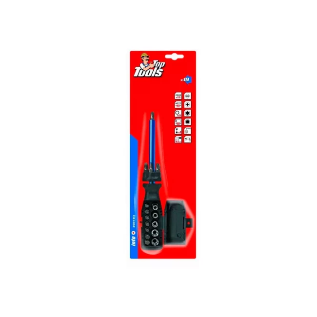 Отвертка Top Tools с насадками и сменными головками 20 шт (39D183)
