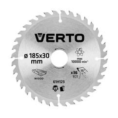 Диск отрезной VERTO 185 x 30 мм, 36 зубьев