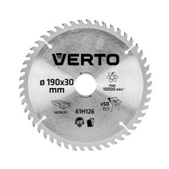 Диск отрезной VERTO 190 x 30 мм, 50 зубьев