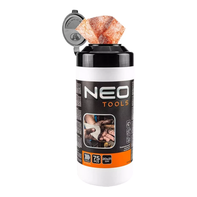 Салфетки NEO TOOLS для рук 75 шт (10-408)