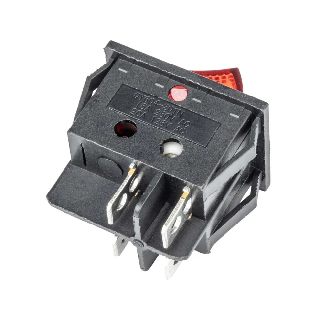 Прямокутний вимикач AMiO 12V/230V BU02 (02462)
