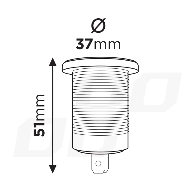 Автомобильное зарядное устройство AMiO MOD-03 2xUSB 12/24V (02853/028537)