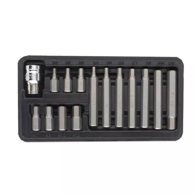 Набор бит ULTRA HEX 1/2" 15 шт S2 пластиковый кейс (4013212)