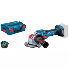 Шлифмашина угловая Bosch GWX 18V-15 SC, 18В, 3400-11000об/мин, Solo (без АКБ и ЗУ)(0.601.9H6.500)