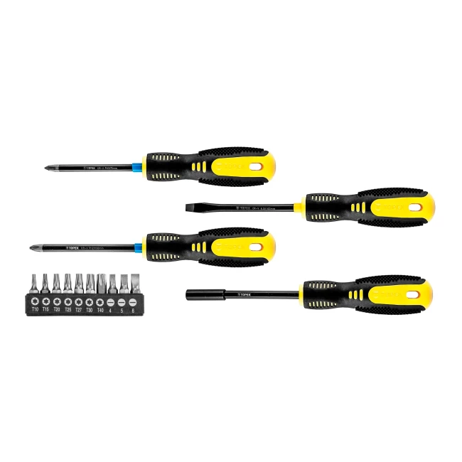 Викрутки та насадки TOPEX, набір 24 шт (39d890) Викрутки та насадки TOPEX, набір 24 шт (39d890)