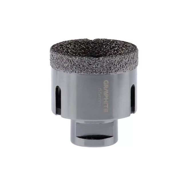 Сверло корончатое GRAPHITE 55 мм x M14 (55h313) Сверло корончатое GRAPHITE 55 мм x M14 (55h313)
