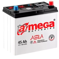 Акумулятор A-MEGA 6CT-45 АЗ (0) ASIA