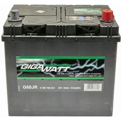 Аккумулятор Gigawatt 6CT-60Ah (-/+) (0185756012)