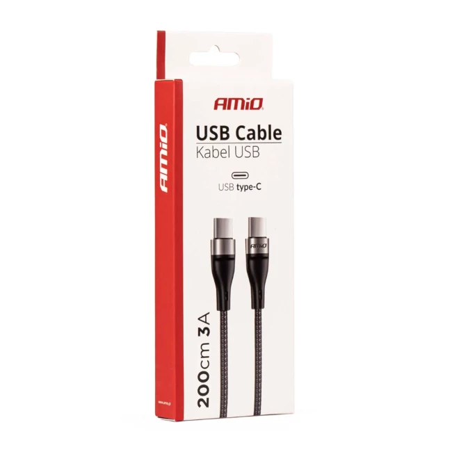 Кабель AMiO UC-18 FullLink USB-C + USB-C 200см (02930/029305)