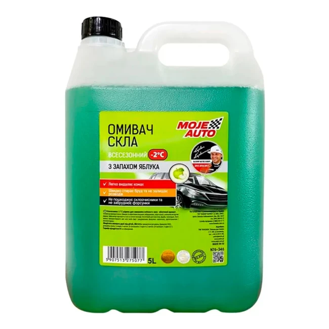 Очищувач скла Moje Auto -2°С 5л (N76-346) Очищувач скла Moje Auto -2°С 5л (N76-346)