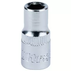 Насадка шестигранная короткая ULTRA 1/4" 6мм CrV (6060062)