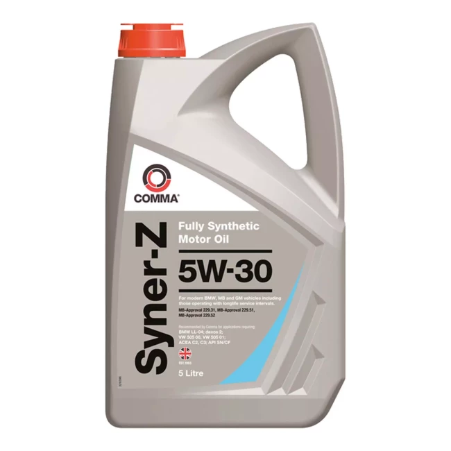 Моторна олива COMMA SYNER-Z 5W-30 5л (A9EF69) Моторна олива COMMA SYNER-Z 5W-30 5л (A9EF69)
