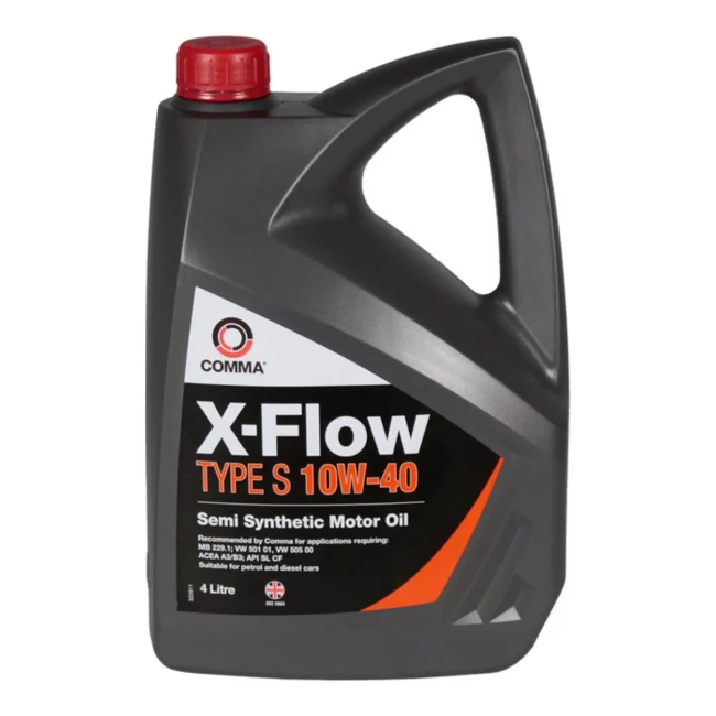 Моторна олива COMMA X-FLOW S 10W-40 SEMI. 4л (D0F347)