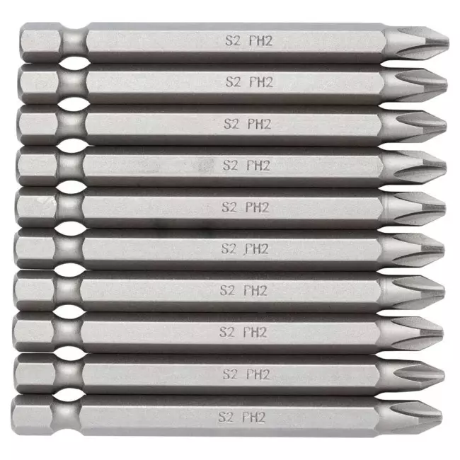 Набір біт SIGMA PН2х75мм 1/4" 10 шт S2 блістер (4010231)