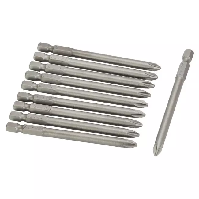 Набор бит SIGMA PН2х90мм 1/4" 10 шт S2 блистер (4010241)