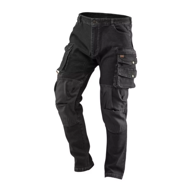Брюки рабочие NEO TOOLS DENIM, черные, размер L (81-236-L)