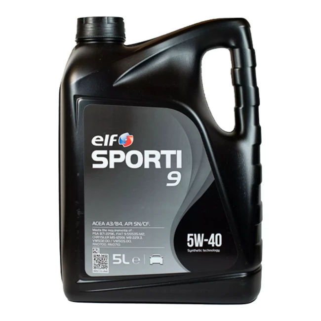 Моторное масло Elf Sporti 9 5W-40 5л (208440) Моторное масло Elf Sporti 9 5W-40 5л (208440)