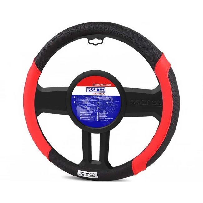 Чехол на руль Sparco красный (SPC1113RS)