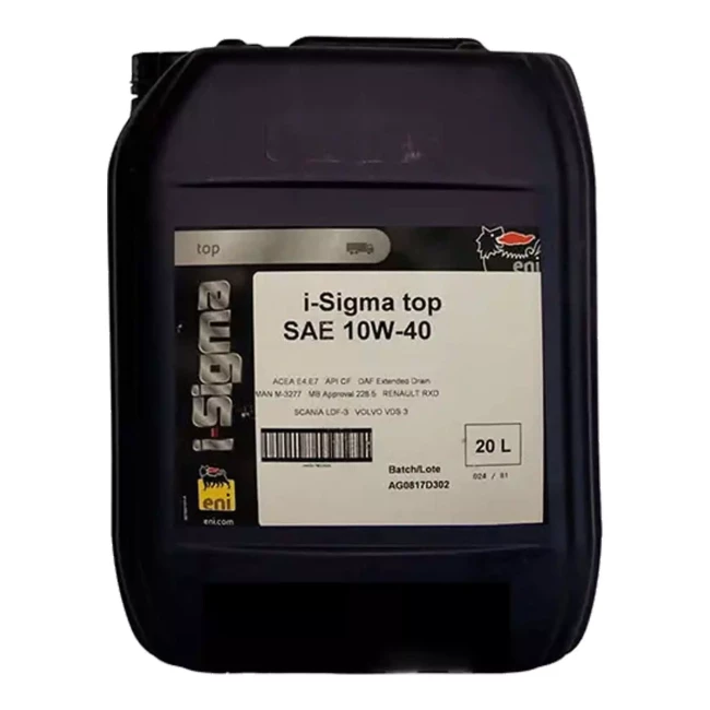 Моторна олива Eni i-Sigma top 10W-40 (Каністра 20л) Моторна олива Eni i-Sigma top 10W-40 (Каністра 20л)