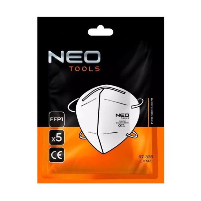 Полумаска NEO TOOLS FFP1, 5 шт., CE (97-336)