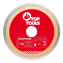 Диск алмазный Top Tools 115 x 22.2мм сплошной