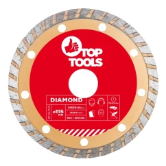 Диск алмазный Top Tools 115 x 22.2мм turbo