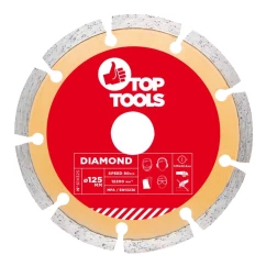 Диск алмазный Top Tools 125 x 22.2мм сегментний