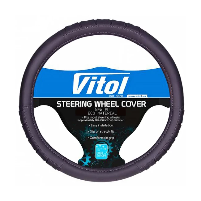 Чохол на кермо Vitol чорний (UNI C 080904BK M)