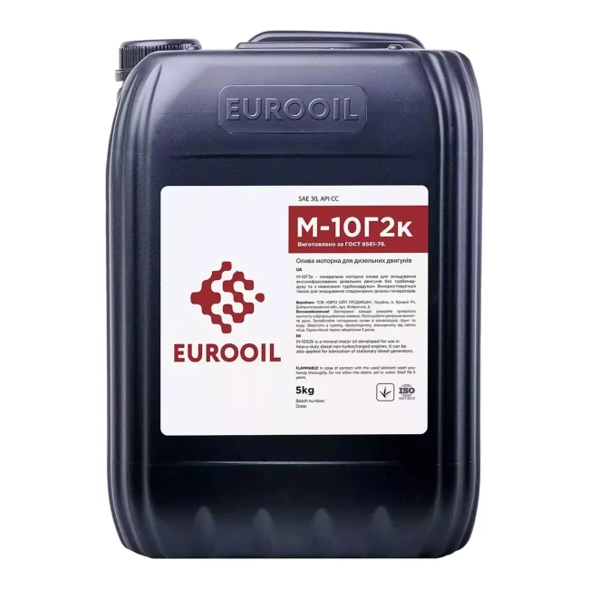 Моторное масло Eurooil М-10Г2к SAE 30 API CС 5л