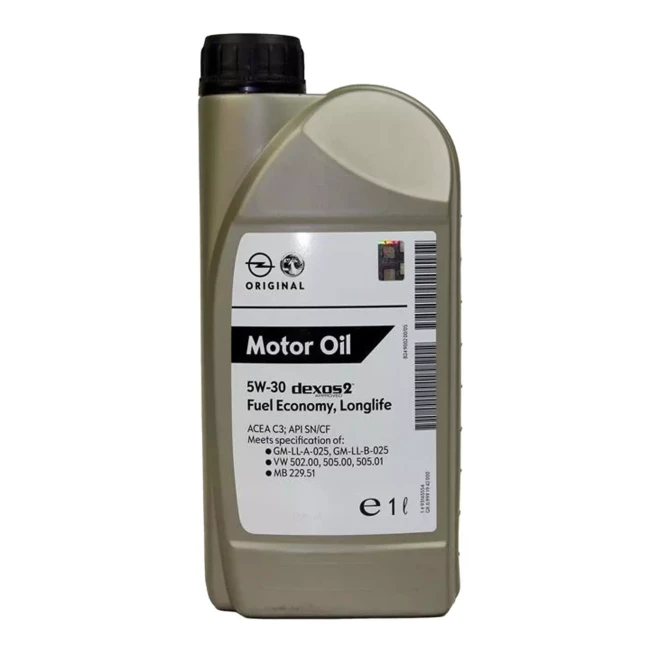 Моторное масло General Motors Dexos 2 Fuel Economy Longlife 5W-30 1л (1942000)