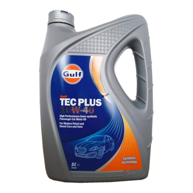 Моторное масло GULF TEC PLUS 10W-40 5л (GULFTECPLUS10W405L)